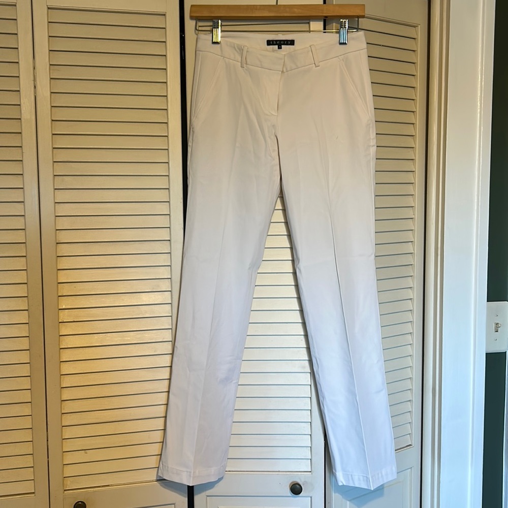 Theory white womens slacks size 4